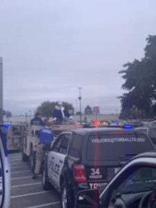 Tomball Police Car On the Road