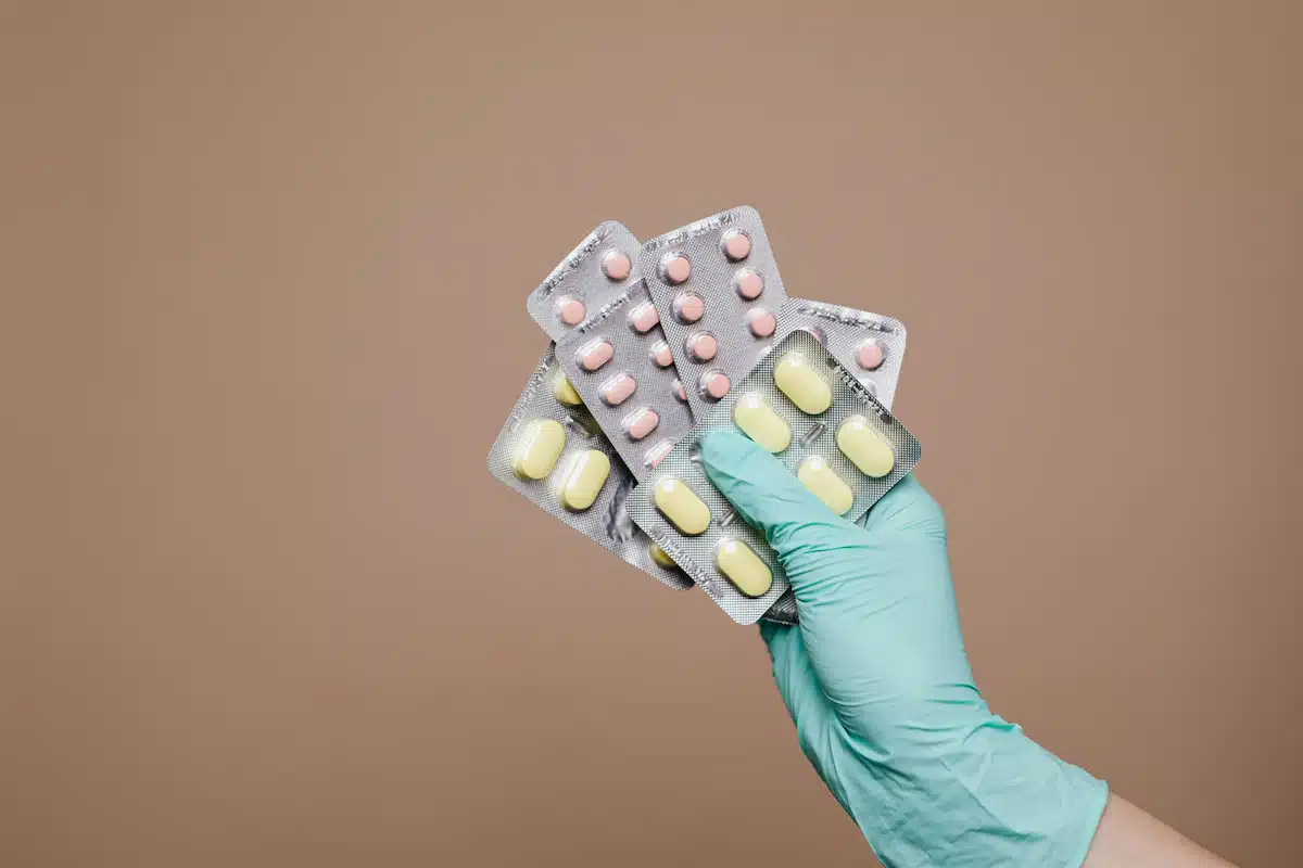 Person Holding Medicines